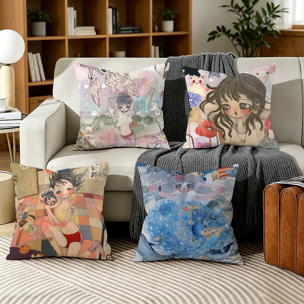 Aya Home Textiles - غطاء وسادة فني من A-Aya T-Takano