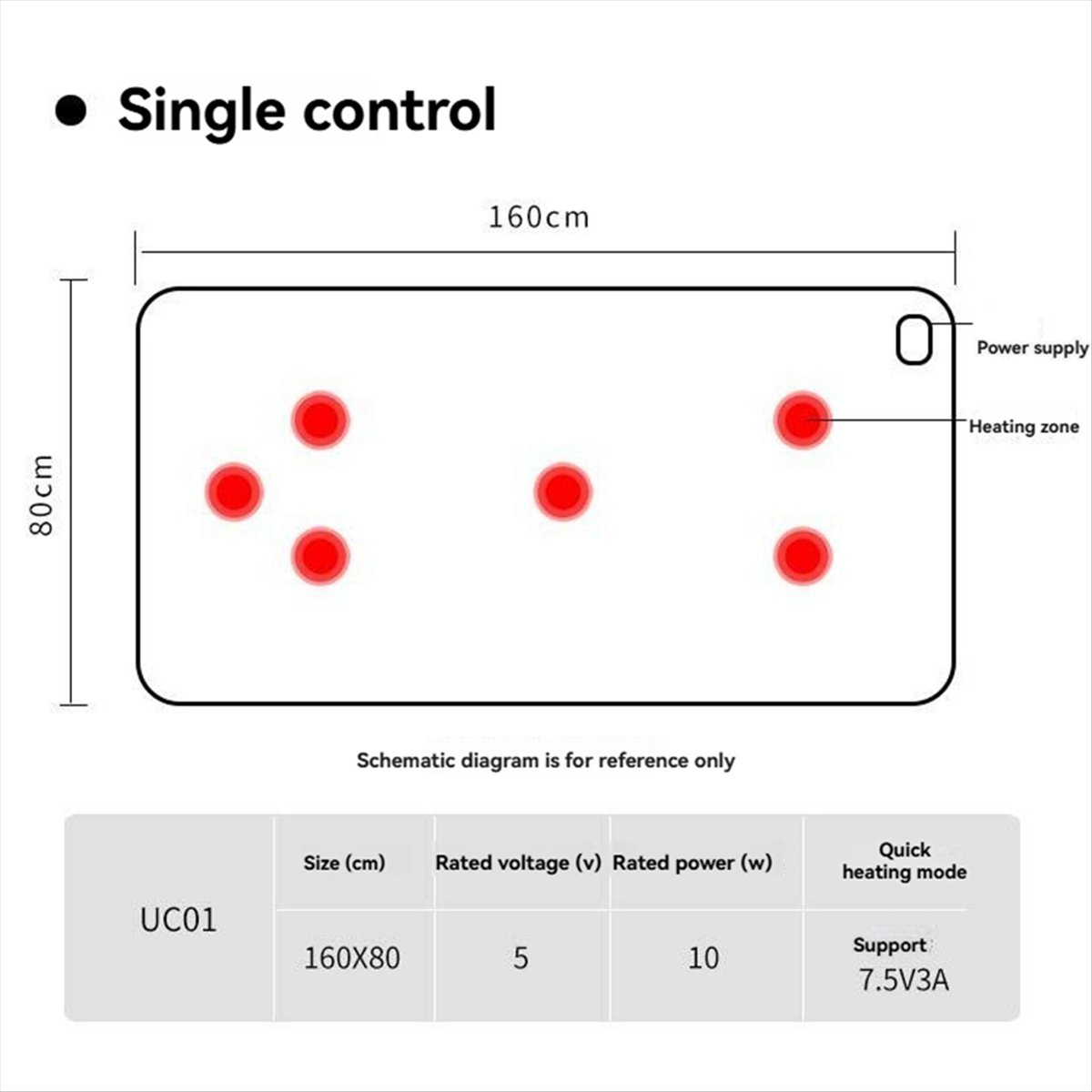 Electric Blanket Heated - WDL بطانية التدفئة الكهربائية USB سخان