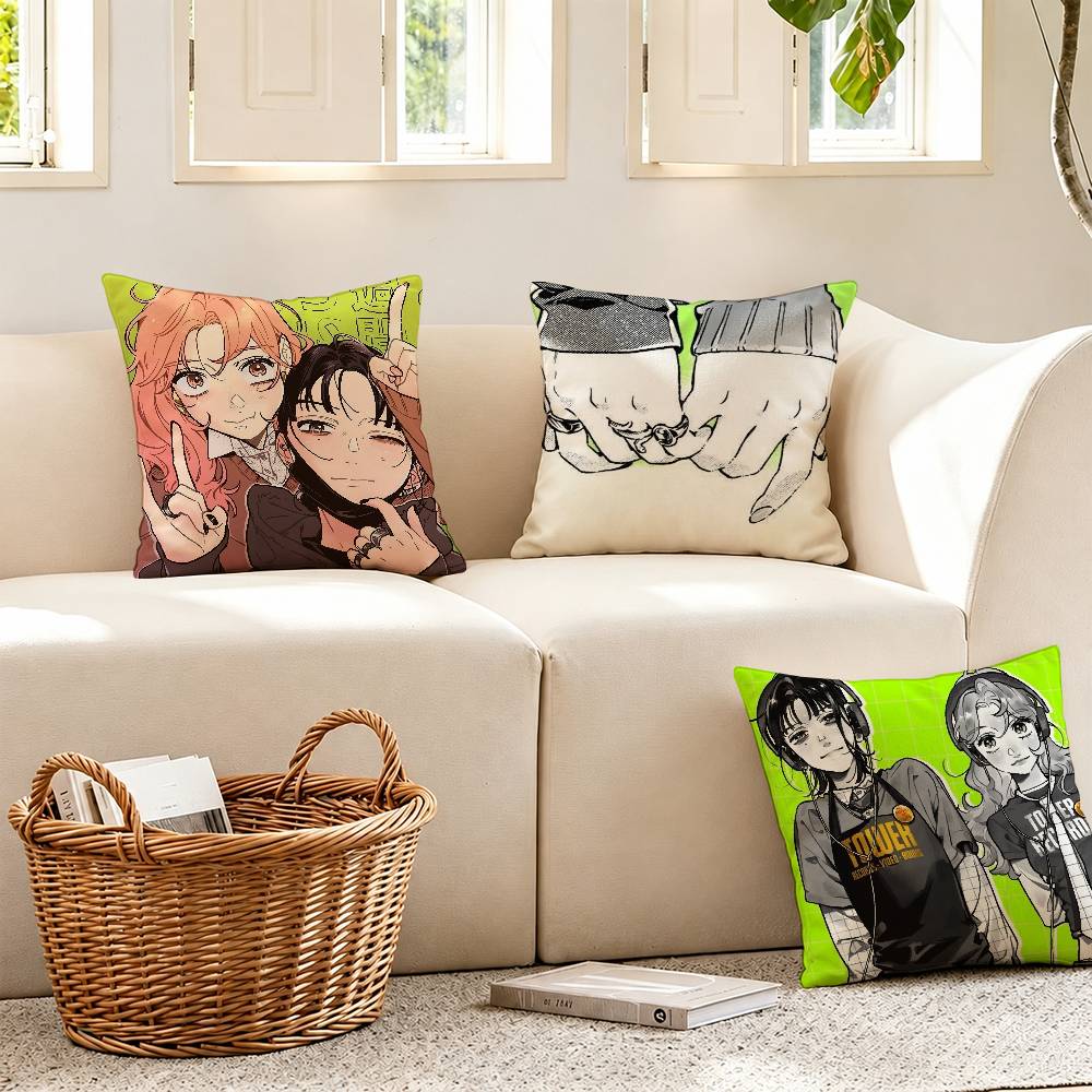 Aya Home Textiles - غطاء وسادة مطبوع بنمط Aya Osawa