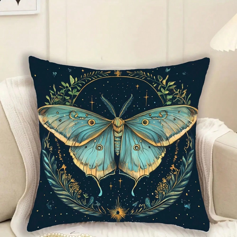 غطاء وسادة بوهيمي بتصميم العثة - مراجعة Pillow Insert 18X18 وسعره