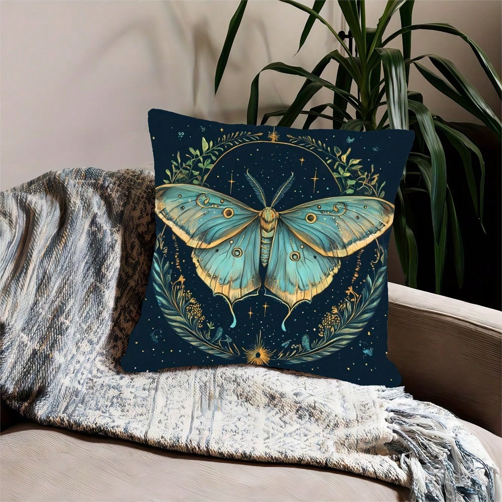 غطاء وسادة بوهيمي بتصميم العثة - مراجعة Pillow Insert 18X18 وسعره