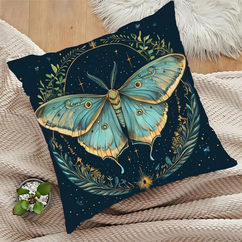 غطاء وسادة بوهيمي بتصميم العثة - مراجعة Pillow Insert 18X18 وسعره