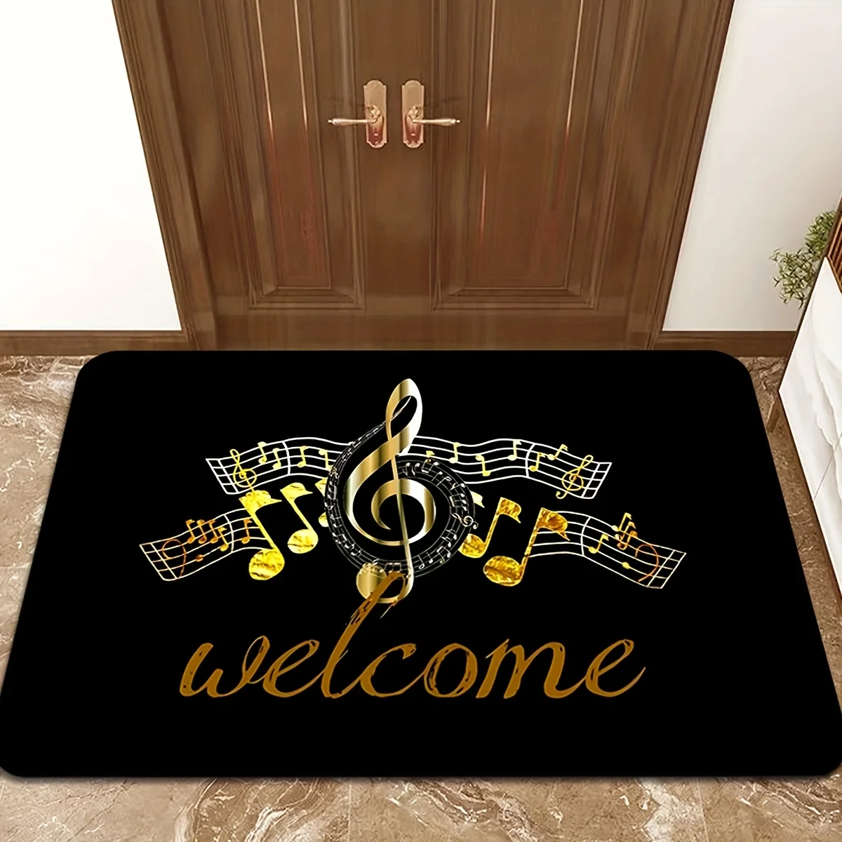سجادة فاخرة بتصميم نوتة موسيقي - مراجعة Home Textiles Notes وسعره