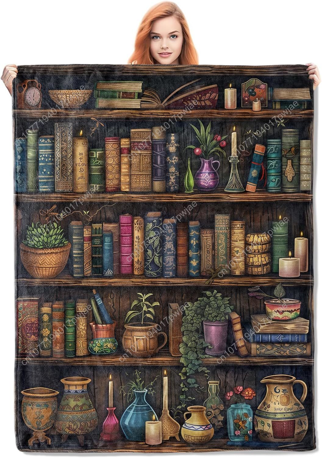 خمر رف الكتب بطانية القراءة رم - مراجعة Home Textiles & Decorations وسعره