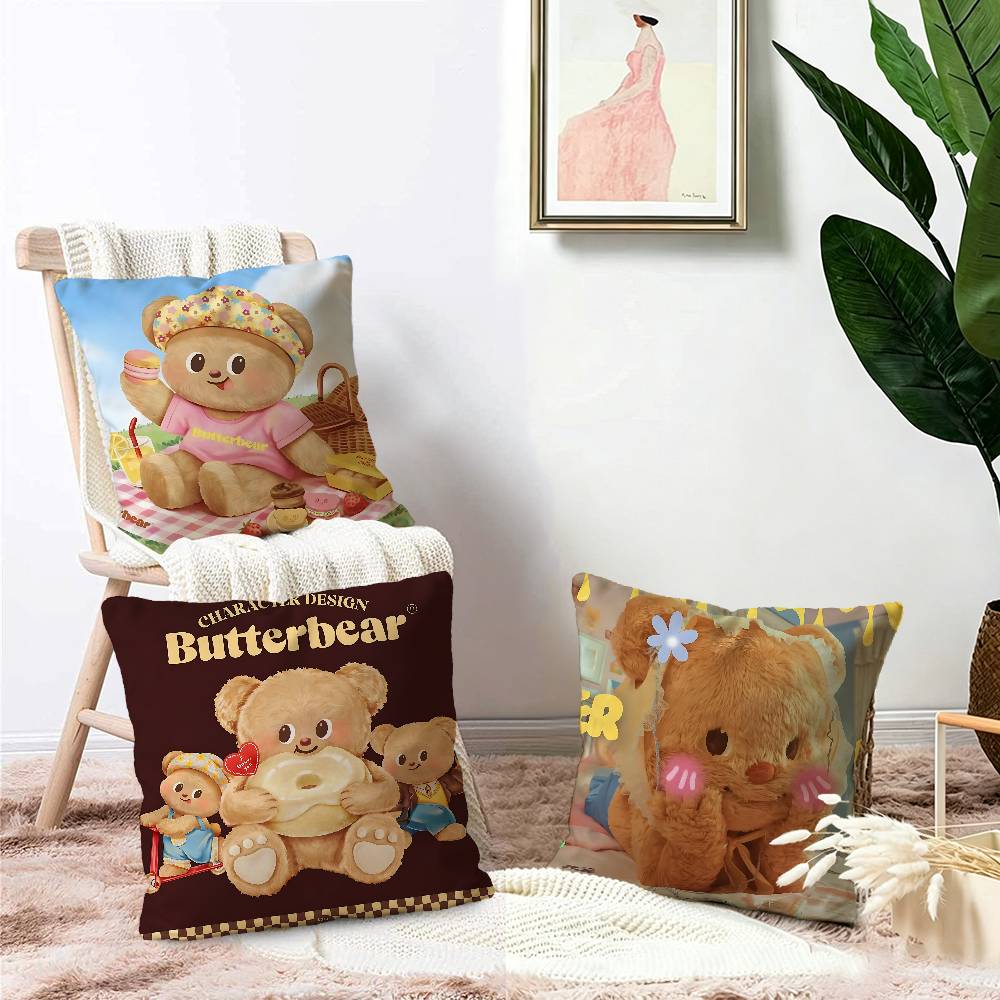 غطاء وسادة لطيف على شكل دب برب - مراجعة Home Textiles And Furnishing وسعره