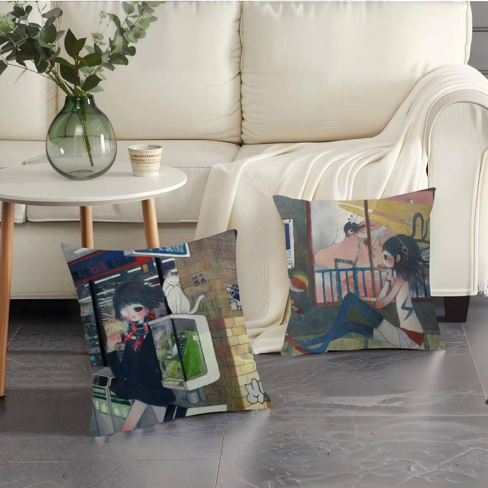 غطاء وسادة أنيمي بتصميم فتاة آ - مراجعة Aya Home Textiles وسعره
