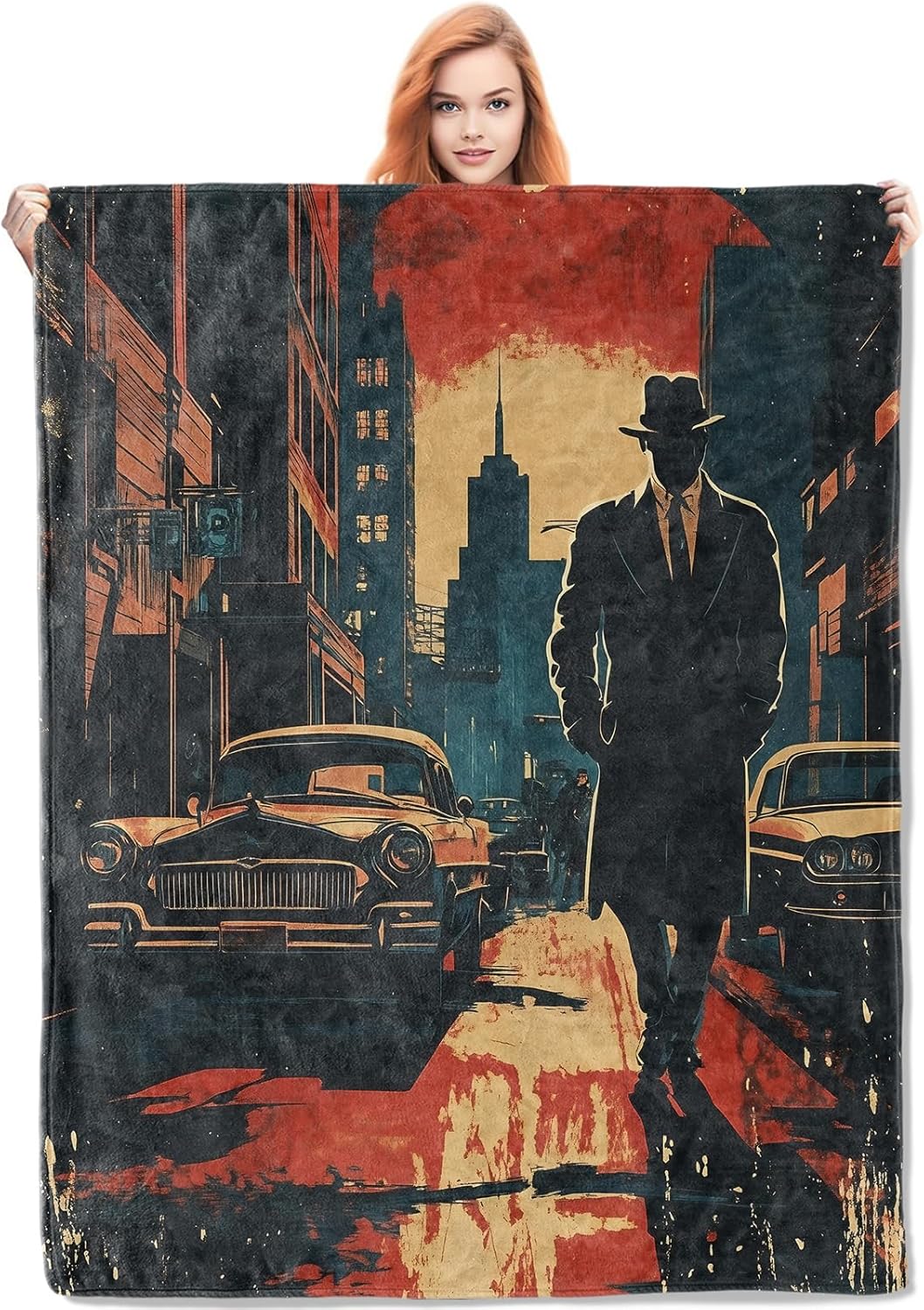 بطانية Noir Detective هدايا لل - مراجعة Home Textiles & Decorations وسعره